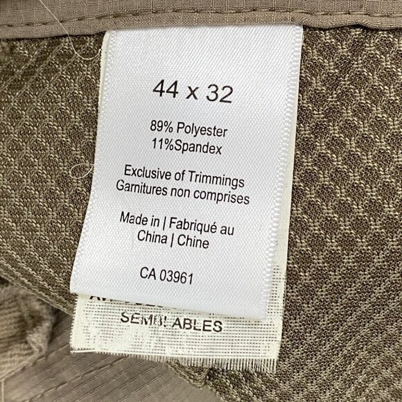 WindRiver Convertible Lightweight Cargo Pants Sz 44 X 32 Zip Pockets and Cuff - Picture 9 of 13